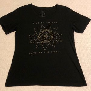 Life Clothing Co V Neck T Shirt - Sun and Moon